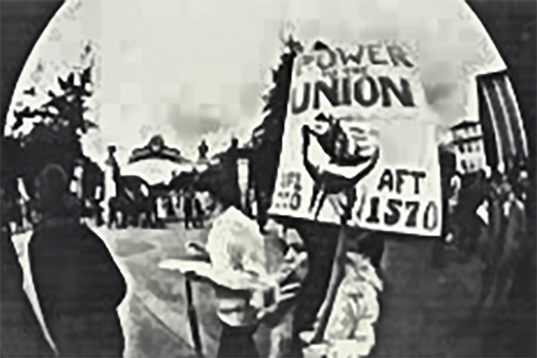 American Federation of Teachers Protestors at UC Berkeley TWLF Strike